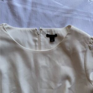 Ann Taylor Ivory Textured Top